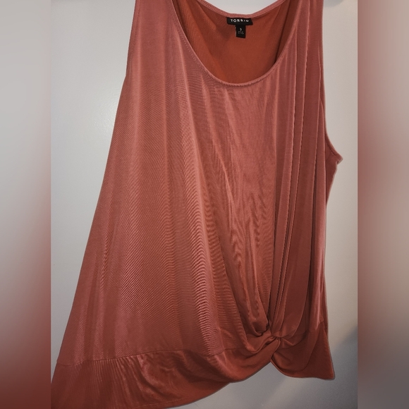 Torrid Orange Brown Sleeveless Tank Top - Picture 4 of 5